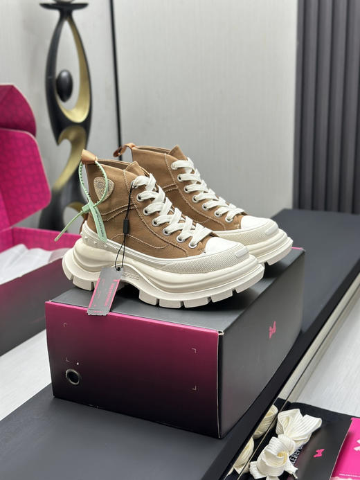 春季特惠💰450 新款厚底高帮 # SMILEREPUBLIC 厚底帆布鞋系列 商品图1