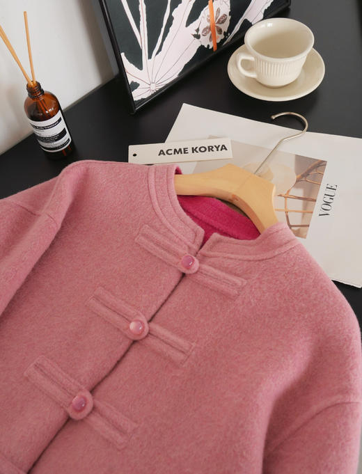 ACME KORYA 双面羊毛呢桑蚕丝新中式外套 | 国风有温度的雅致，同色系双面配色，时髦高级 商品图7