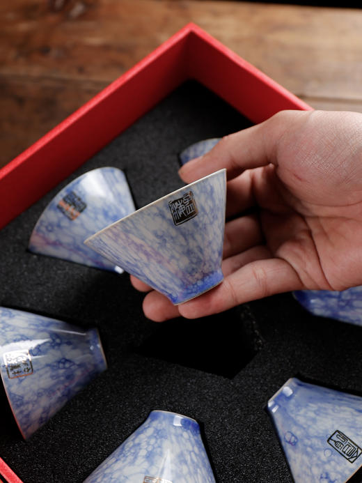 西泠印社七任社长斗笠杯水墨丹青系列茶具收藏 商品图4