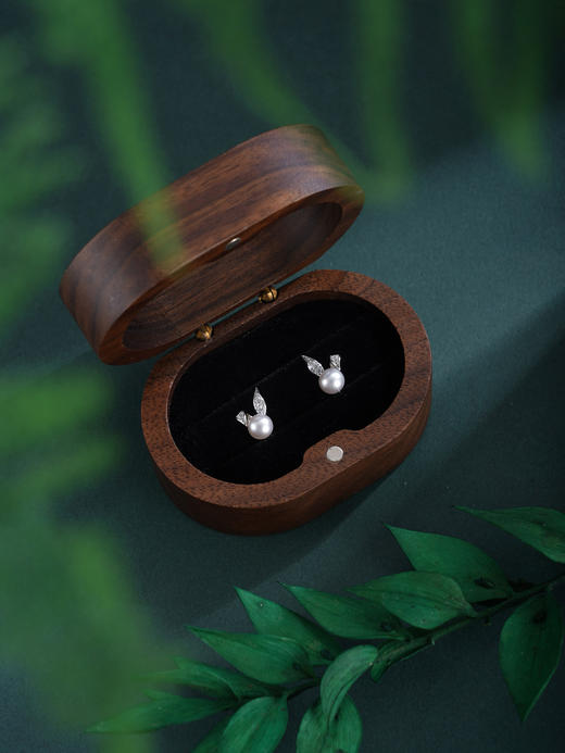 子佩集【垂耳萌兔】银S925珍珠惜王妃耳钉【QJED003】双色兔子2602 商品图8