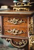 独角鹿西洋古董19世纪末法国家具名坊VIARDOT签名出品东方风格瑞兽主题铜鎏金精雕装饰卷叶纹硬木浮雕分层写字桌 商品缩略图7
