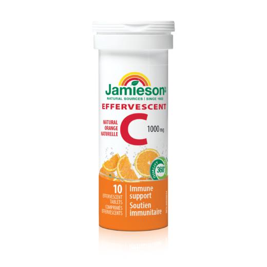 【品牌发货】Jamieson健美生维生素C泡腾片10片嫩白肌肤片剂 商品图3