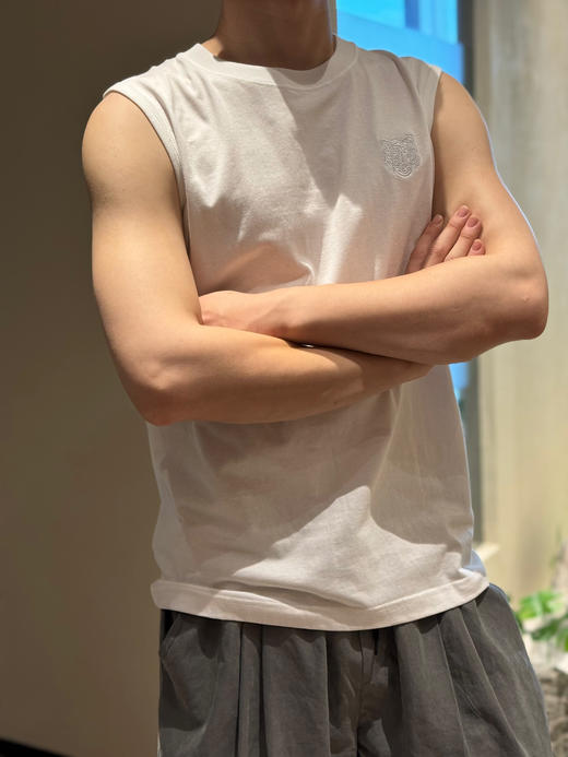 单件【虎头刺绣男士背心/美式五分裤】夏日清爽穿搭，背心+卫裤一身成套搭配超帅气！ 商品图2