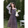 鹿向南「风语丁香」紫色吊带连衣裙夏季新款时尚高腰修身长裙女 商品缩略图2