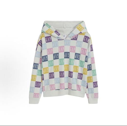 GAP 儿童棋盘格连帽衫79.9元（线上线下同步在售，不一定有货，介意勿拍）618791-NT 商品图0