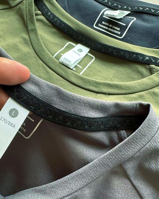 F0304120户外速干透气轻便弹力针织面料圆领长袖T恤打底衫 商品图8