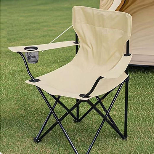 [经典便携！一步收纳】黑色露营 野餐钓鱼折叠椅 户外便携牛津布 休闲沙滩椅 户外折叠椅子 商品图3