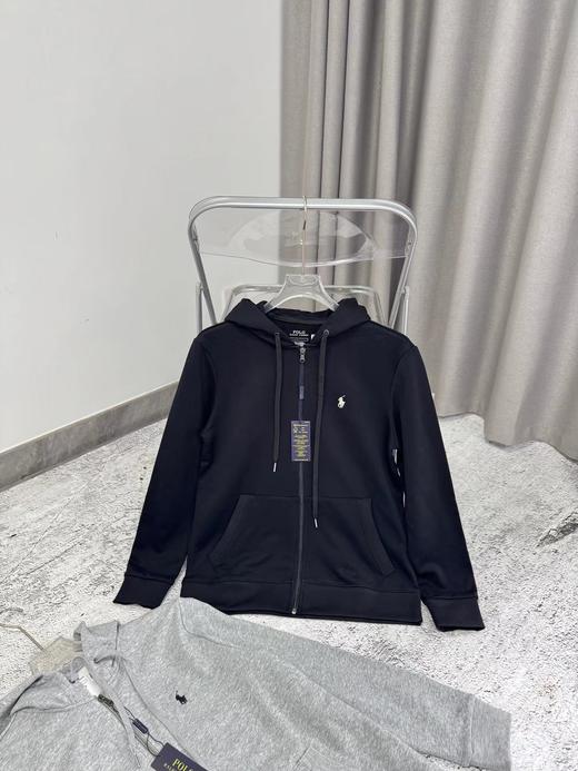 F030455小马刺绣简约宽松休闲百搭细腻柔软拉链开衫外套连帽卫衣帽衫 商品图4