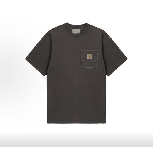 春款上新 经典基础款 Carhartt WIP LOGO标签车缝线口袋特染短袖T恤  280G全棉面料 商品图2
