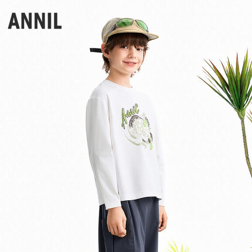 【实体店同款】男童圆领长袖针织衫春季新款安奈儿童装AB611036 商品图1
