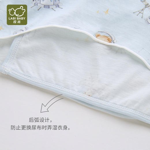 特惠拉比内衣j6-1漫游内衣后弧斜衿衣2入蓝LZBA101701 商品图3