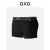 GXG男士内裤 【3条装】黑色条纹莫代尔内裤男平角裤内裆抑菌 25年春夏热卖 商品缩略图1