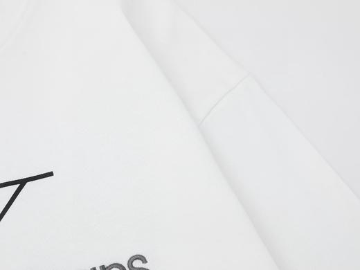 F0304117立体刺绣工艺印花logo情侣圆领纯棉双纱柔软舒适长袖T恤 商品图14