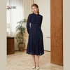 司歌古典收腰显瘦长袖端庄连衣裙A921103X 商品缩略图1
