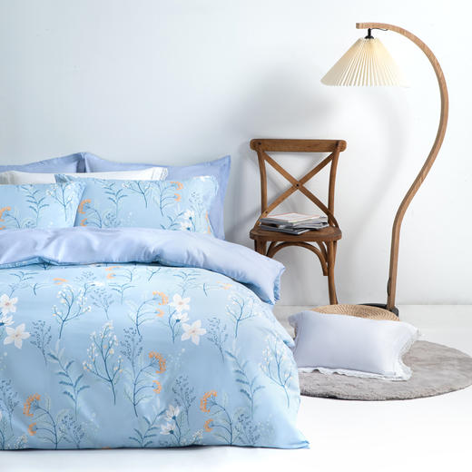 水星家纺磨毛印花四件套（抗菌）甜醉花香 商品图1