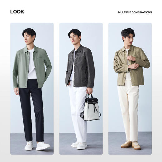 【印花工装茄克】柒牌男装2026春季新款几何印花翻领休闲商务夹克 130K70150 商品图2