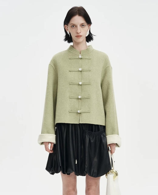 ACME KORYA 双面羊毛呢桑蚕丝新中式外套 | 国风有温度的雅致，同色系双面配色，时髦高级 商品图2