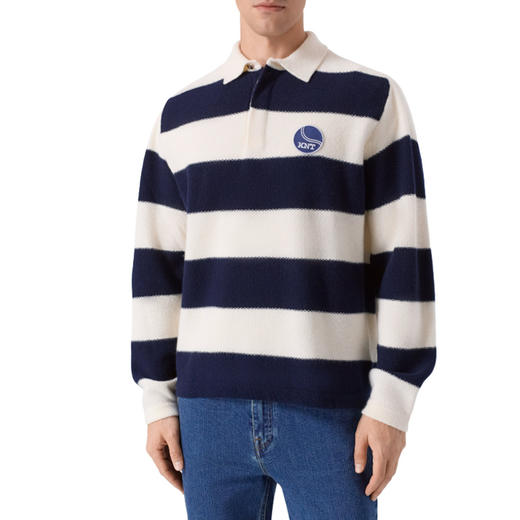 KITON 男士徽标刺绣羊毛长袖针织衫 混色 UMM069603005 商品图1