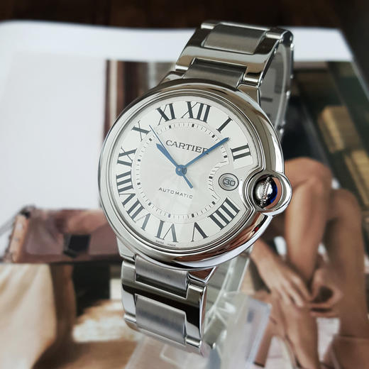 【95新】CARTIER 卡地亚WSBB0049自动机械机芯日期显示42MM（男款）蓝气球系列精钢150226NJT13 商品图2