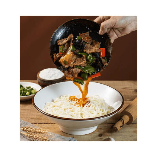 【新疆本地仓❗️手工拉条子】传统配比，手工劲道麦香浓郁，面条柔韧筋道，爽滑好味道，面条拌面炒主食手工拉面挂面新疆特产QQ 商品图1