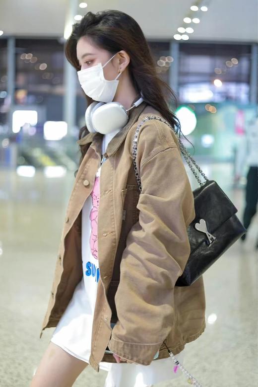 F0304127美式复古重磅翻领设计感宽松百搭设计感猎装夹克外套 商品图11