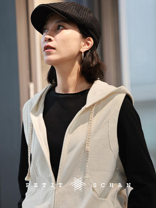 PETIT SCHAN小闪 #096 Sherlock Holmes 福尔摩斯 棉混纺断点提花坑条鸭嘴帽前进帽 商品图5