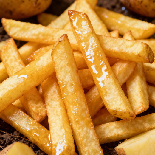 蓝威斯顿3/8英寸冷冻嗨脆裹粉薯条2kg咸味裹粉粗薯餐饮外卖专用薯条半成品UT308 商品图1