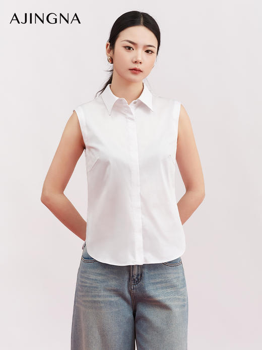 【商场同款】阿菁娜春季新款四季万能打底心机显瘦无袖单穿叠穿都不露衣摆精致感拉满A31C109017 商品图2