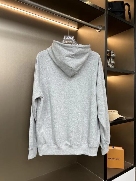 F030416胸口莱茵石烫钻字母牛角袖情侣宽松遮肉休闲连帽卫衣 商品图13
