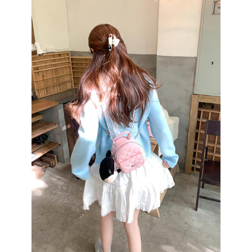 <曾小咸推荐>3.8现货秒杀 ！微信超特价！韩系彩色爱心纽扣针织开衫 日常169.99 立减80 秒杀89.99！！ 商品图4