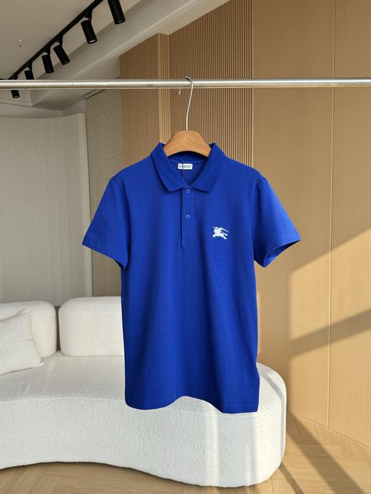 BUR战马刺绣珠地棉质短䄂男士T恤polo衫 商品图7