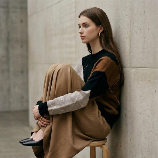 PALUOPO/PL圆领女衫ET23205R/约重280g帕罗 商品图3