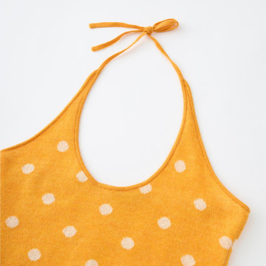 HERLIAN 2026年春夏新品波点印花百搭挂脖修身女士针织吊带 商品图3