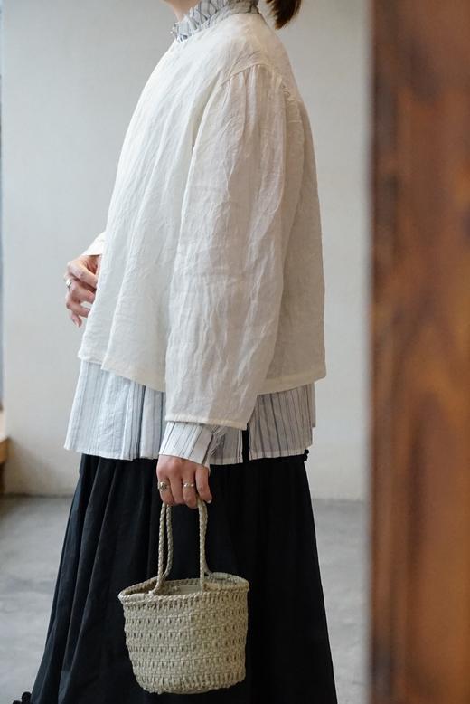 ROBE de PEAU 麻质开襟衬衫 商品图1