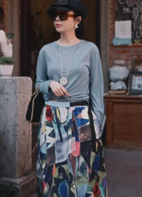 03-2潘依绣丁丁宠粉【作品同款】定制秀款半身裙 W-6482