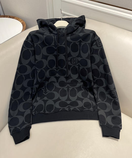 26新款正品蔻驰✖️CLOT联名 男女款老花连帽卫衣30403 商品图0