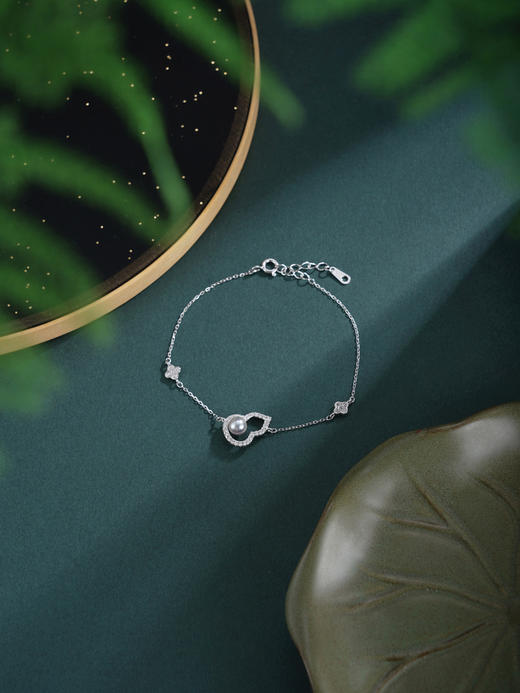 子佩集【福禄璀璨】银S925珍珠惜王妃套链手链【QJTL002】葫芦四叶草2602 商品图5