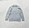 F0304129小马刺绣半拉链立领纯色麻花针织毛衣男女同款 商品缩略图8