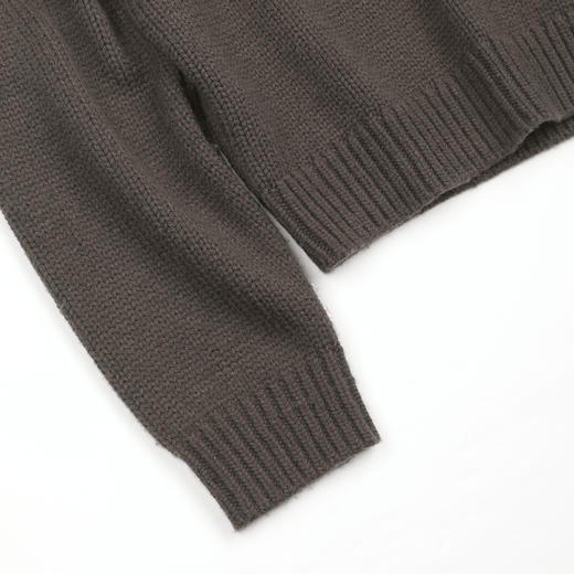 ROMI STUDIO“优雅过冬” 绵羊毛混纺腔调穿搭V领针织毛衣 23AWM318 商品图5