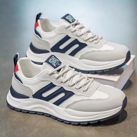 春季新款网面透气防臭休闲百搭潮鞋男款跑步防滑运动鞋580023-KD