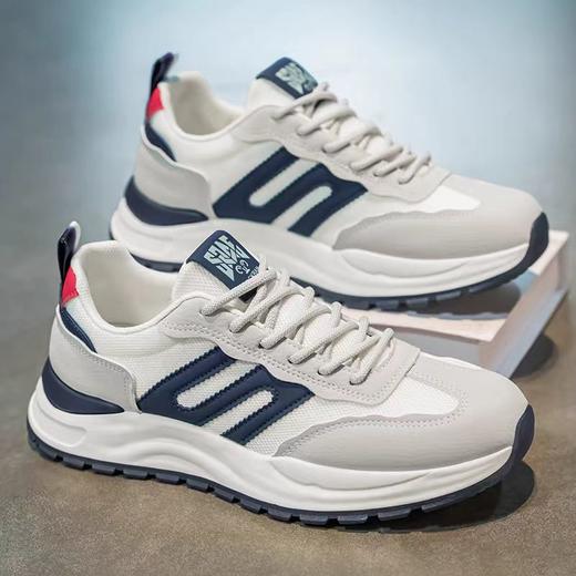 春季新款网面透气防臭休闲百搭潮鞋男款跑步防滑运动鞋580023-KD 商品图0