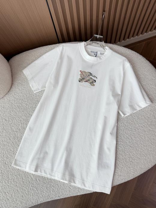 BUR 26新品战马刺绣标圆领短袖男女同款T恤 商品图7