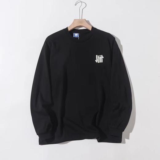 F030484五道杠水洗做旧撞色双Logo印花厚款打底长袖T恤 商品图14