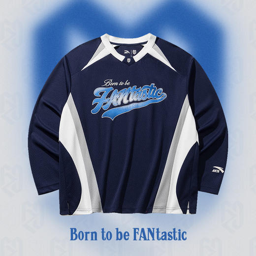 安踏樊振东系列 | 男女同款学院卫衣套头长袖正品上衣172628401R 商品图0