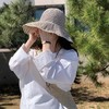 时髦气质条纹大檐帽子2025春夏新款大头围出游防晒可折叠太阳帽女 商品缩略图2