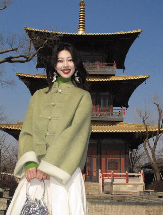 ACME KORYA 双面羊毛呢桑蚕丝新中式外套 | 国风有温度的雅致，同色系双面配色，时髦高级 商品图3