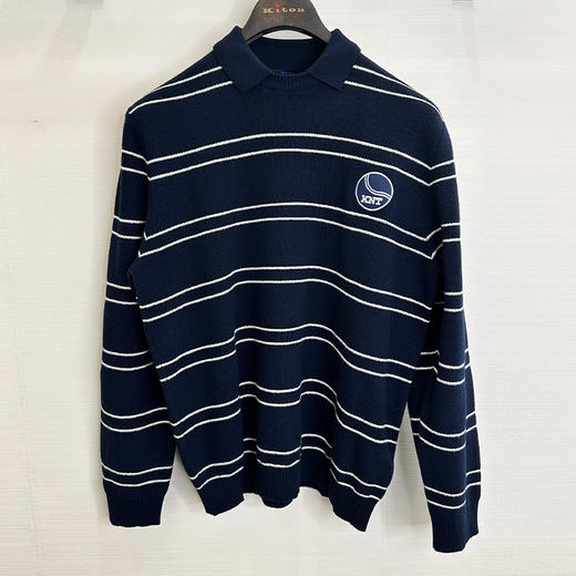 KITON 男士徽标长袖针织衫 蓝色 UMM069803002 商品图0