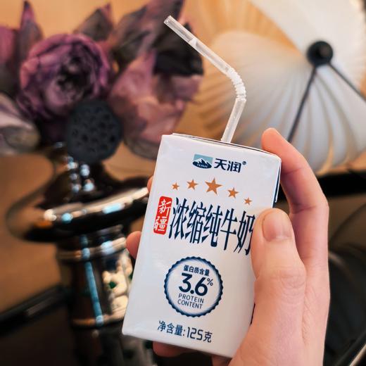 [屁侠推荐]天润小浓缩纯牛奶  新疆兵团全脂灭菌纯牛奶 125g/瓶 商品图0