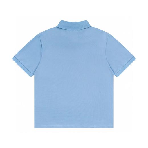 F030423黑色小爱心刺绣高品质珠光舒适百搭情侣翻领短袖polo衫 商品图2