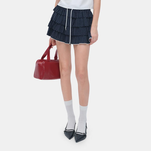 HERLIAN 2026年春夏新品波点满印蛋糕蓬蓬裙抽绳女显瘦百搭半裙 商品图1